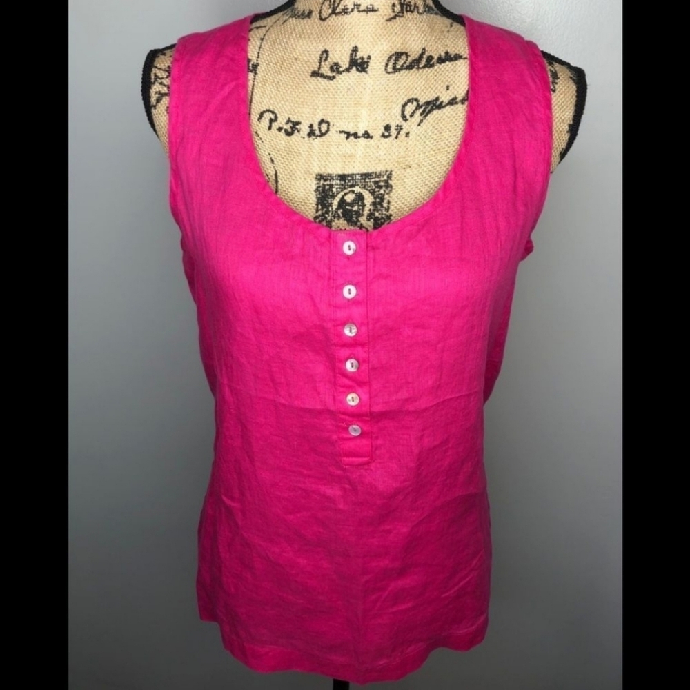 JNY JONES NEW YORK  100 % linen Blouse